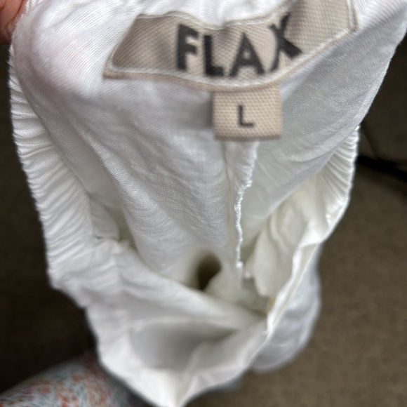 Flax Large linen wide leg pants size Large next to new - Picture 8 of 8